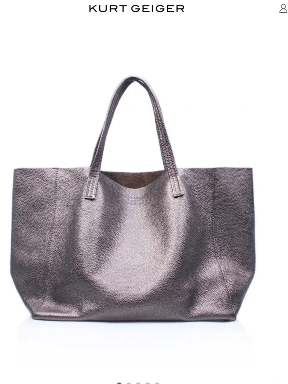 Kurt Geiger Violet Horizontal Leather Tote